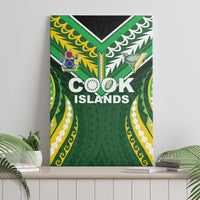 Cook Islands Rugby Canvas Wall Art Unique Style Green Version LT05 - Polynesian Pride