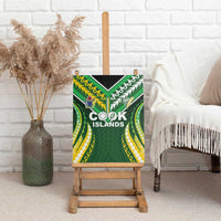 Cook Islands Rugby Canvas Wall Art Unique Style Green Version LT05 - Polynesian Pride