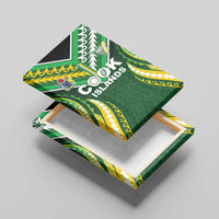 Cook Islands Rugby Canvas Wall Art Unique Style Green Version LT05 - Polynesian Pride