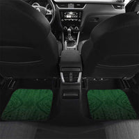 Custom Cook Islands Rugby Car Mats Unique Style Green Version LT05 Set 2pcs - Back Green - Polynesian Pride