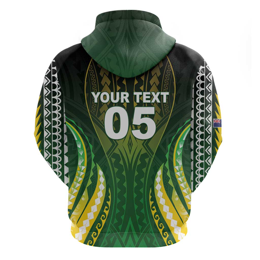 Custom Cook Islands Rugby Hoodie Unique Style Green Version LT05 - Polynesian Pride
