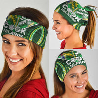Cook Islands Rugby Neck Gaiter Unique Style Green Version LT05 - Polynesian Pride