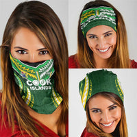 Cook Islands Rugby Neck Gaiter Unique Style Green Version LT05 - Polynesian Pride