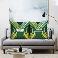 Cook Islands Rugby Pillow Cover Unique Style Green Version LT05 - Polynesian Pride