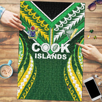 Cook Islands Rugby Puzzle Unique Style Green Version LT05 Green - Polynesian Pride