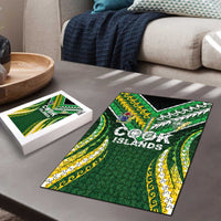 Cook Islands Rugby Puzzle Unique Style Green Version LT05 - Polynesian Pride