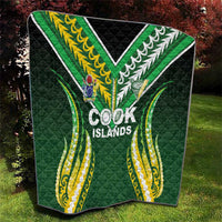 Cook Islands Rugby Quilt Unique Style Green Version LT05 - Polynesian Pride