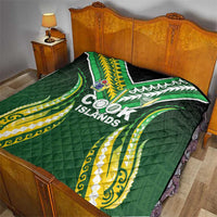 Cook Islands Rugby Quilt Unique Style Green Version LT05 - Polynesian Pride