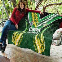 Cook Islands Rugby Quilt Unique Style Green Version LT05 - Polynesian Pride