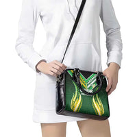 Cook Islands Rugby Shoulder Handbag Unique Style Green Version LT05 - Polynesian Pride