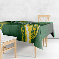 Cook Islands Rugby Tablecloth Unique Style Green Version LT05 - Polynesian Pride