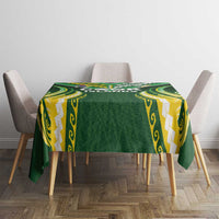 Cook Islands Rugby Tablecloth Unique Style Green Version LT05 - Polynesian Pride