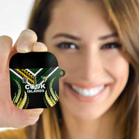 Cook Islands Rugby AirPods Case Unique Style Black Version LT05 - Polynesian Pride