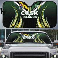 Cook Islands Rugby Auto Sun Shade Unique Style Black Version LT05 Black - Polynesian Pride