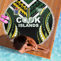 Cook Islands Rugby Beach Blanket Unique Style Black Version LT05 - Polynesian Pride