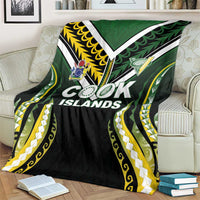 Cook Islands Rugby Blanket Unique Style Black Version LT05 - Polynesian Pride
