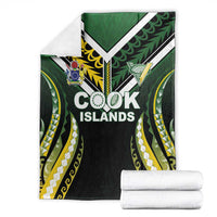 Cook Islands Rugby Blanket Unique Style Black Version LT05 - Polynesian Pride