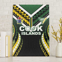 Cook Islands Rugby Canvas Wall Art Unique Style Black Version LT05 Without Frame Black - Polynesian Pride