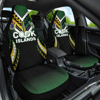 Cook Islands Rugby Car Seat Cover Unique Style Black Version LT05 One Size Black - Polynesian Pride