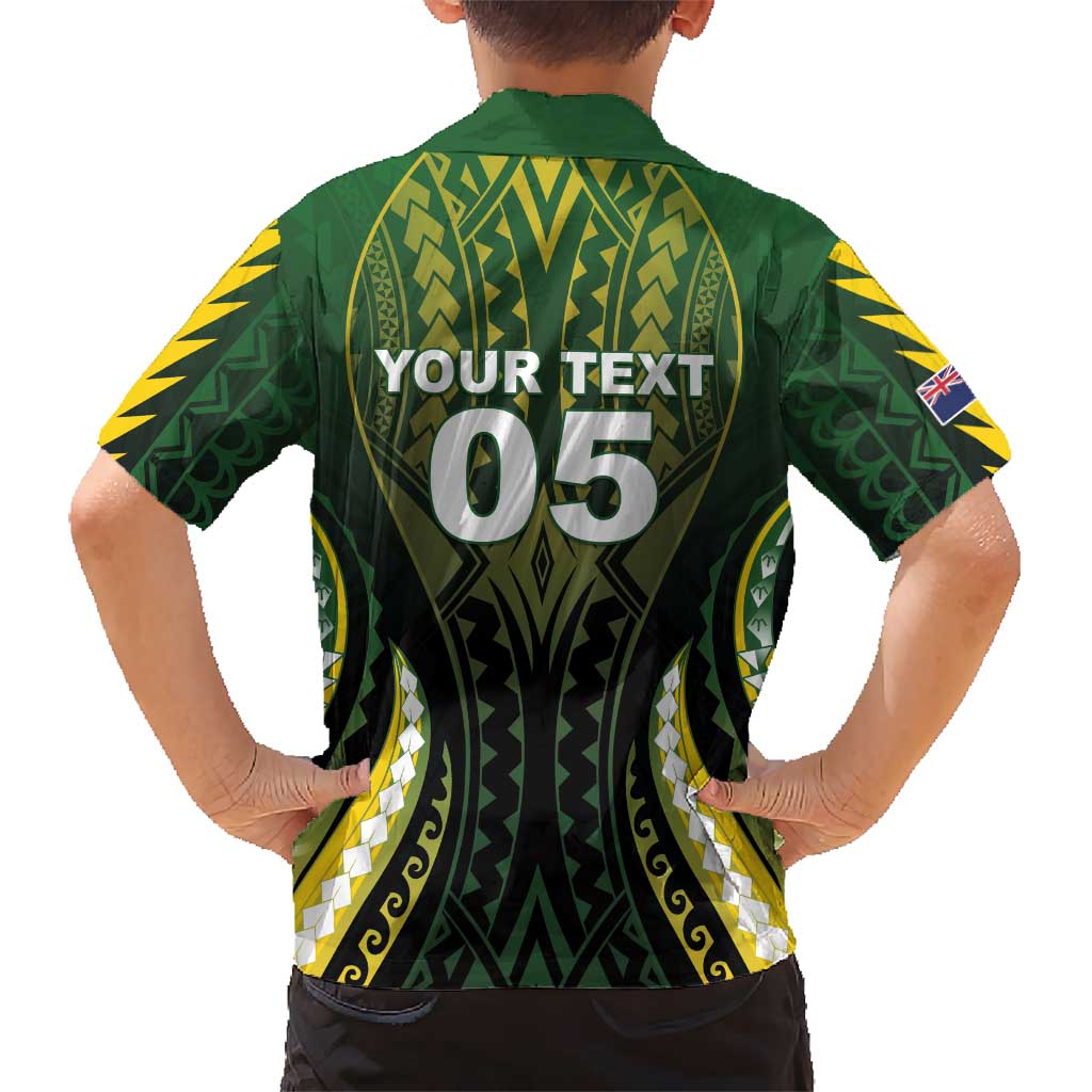 Custom Cook Islands Rugby Hawaiian Shirt Unique Style Black Version LT05 - Polynesian Pride