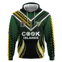Custom Cook Islands Rugby Hoodie Unique Style Black Version LT05 Pullover Hoodie Black - Polynesian Pride