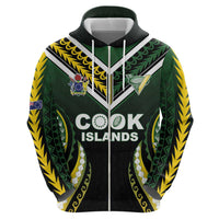 Custom Cook Islands Rugby Hoodie Unique Style Black Version LT05 - Polynesian Pride