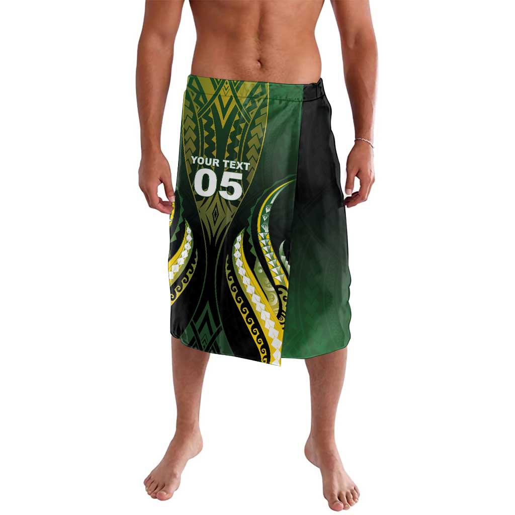 Custom Cook Islands Rugby Lavalava Unique Style Black Version LT05 Black - Polynesian Pride