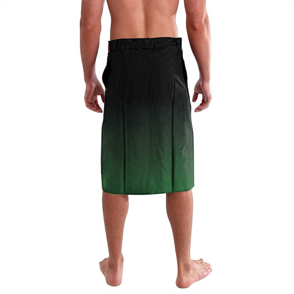 Custom Cook Islands Rugby Lavalava Unique Style Black Version LT05 - Polynesian Pride
