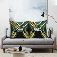 Cook Islands Rugby Pillow Cover Unique Style Black Version LT05 - Polynesian Pride