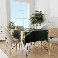 Cook Islands Rugby Tablecloth Unique Style Black Version LT05 - Polynesian Pride