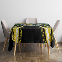Cook Islands Rugby Tablecloth Unique Style Black Version LT05 - Polynesian Pride
