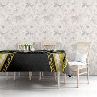Cook Islands Rugby Tablecloth Unique Style Black Version LT05 - Polynesian Pride