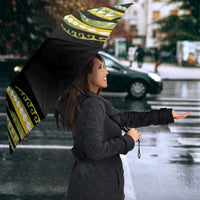 Cook Islands Rugby Umbrella Unique Style Black Version LT05 - Polynesian Pride