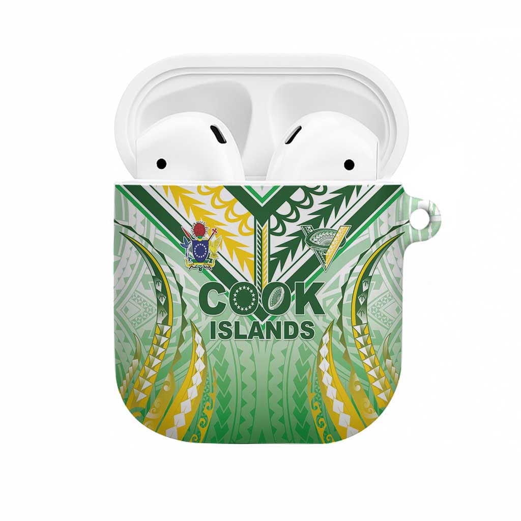 Cook Islands Rugby AirPods Case Unique Style White Version LT05 White - Polynesian Pride