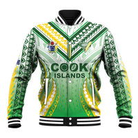 Custom Cook Islands Rugby Baseball Jacket Unique Style White Version LT05 Unisex White - Polynesian Pride