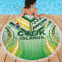 Cook Islands Rugby Beach Blanket Unique Style White Version LT05 - Polynesian Pride