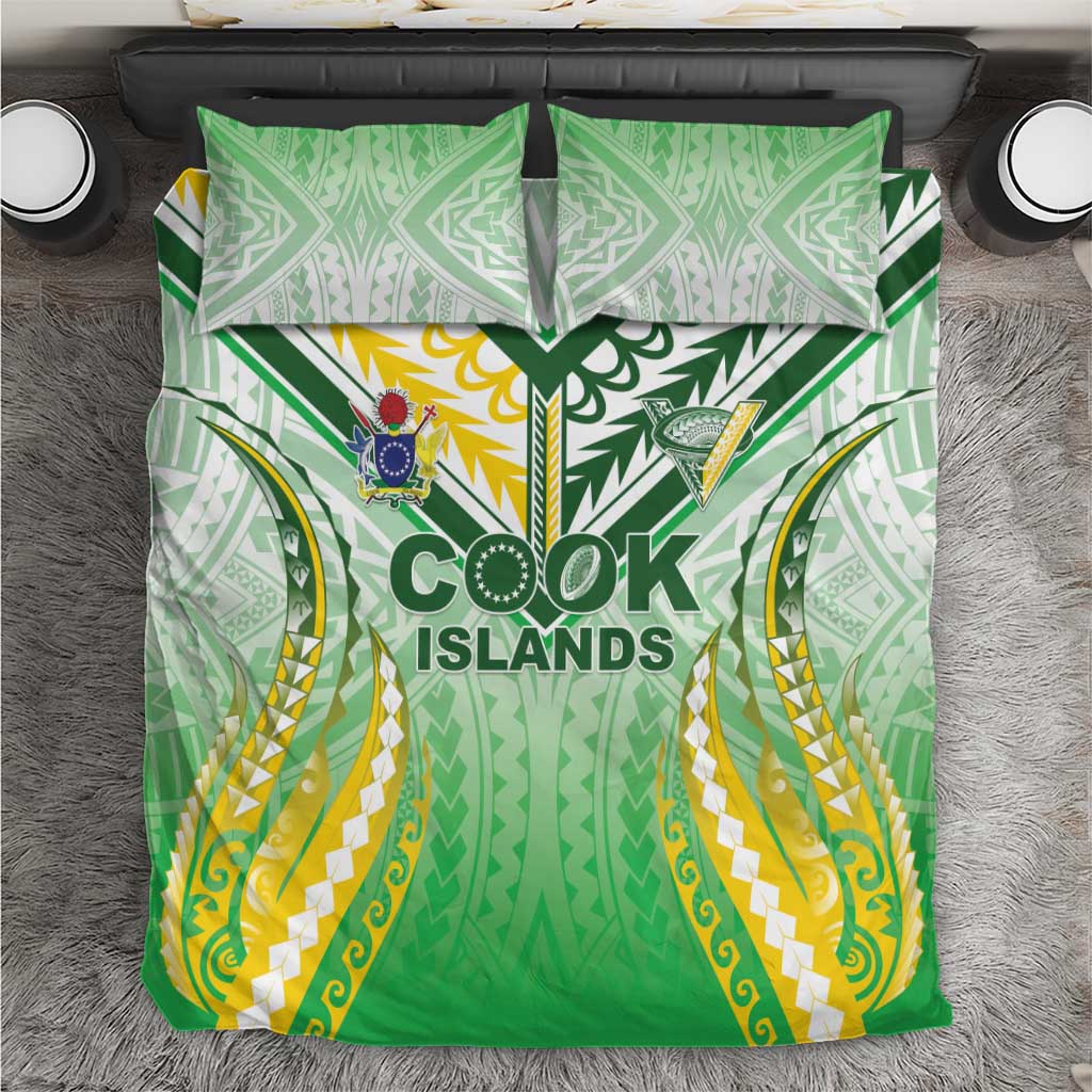 Cook Islands Rugby Bedding Set Unique Style White Version LT05 White - Polynesian Pride