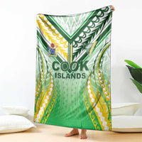 Cook Islands Rugby Blanket Unique Style White Version LT05 - Polynesian Pride