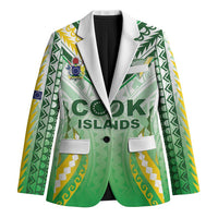 Custom Cook Islands Rugby Blazer Unique Style White Version LT05 Unisex White - Polynesian Pride
