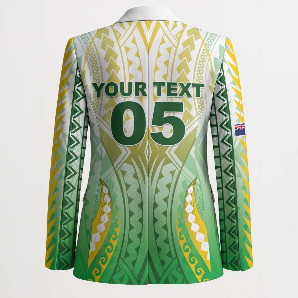 Custom Cook Islands Rugby Blazer Unique Style White Version LT05 - Polynesian Pride
