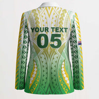 Custom Cook Islands Rugby Blazer Unique Style White Version LT05 - Polynesian Pride