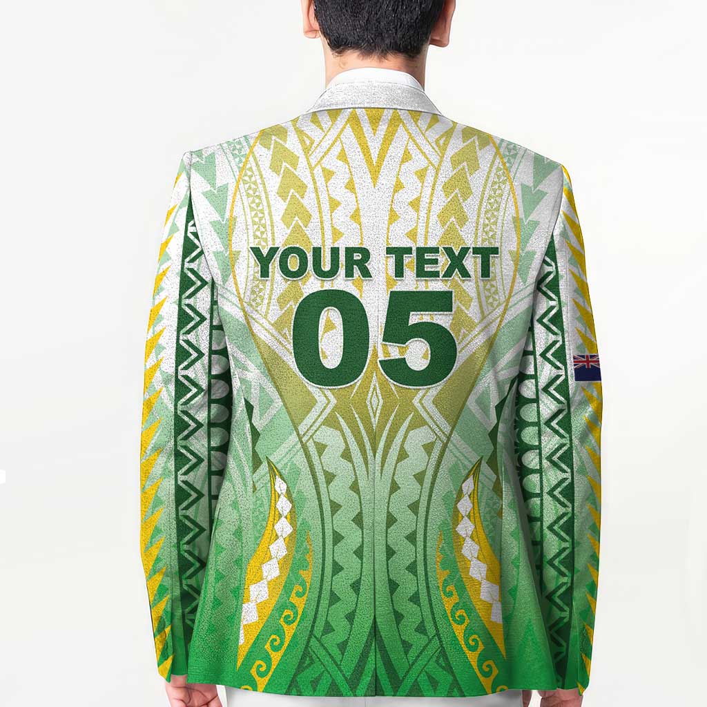 Custom Cook Islands Rugby Blazer Unique Style White Version LT05 - Polynesian Pride