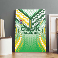 Cook Islands Rugby Canvas Wall Art Unique Style White Version LT05 - Polynesian Pride