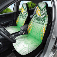 Cook Islands Rugby Car Seat Cover Unique Style White Version LT05 - Polynesian Pride