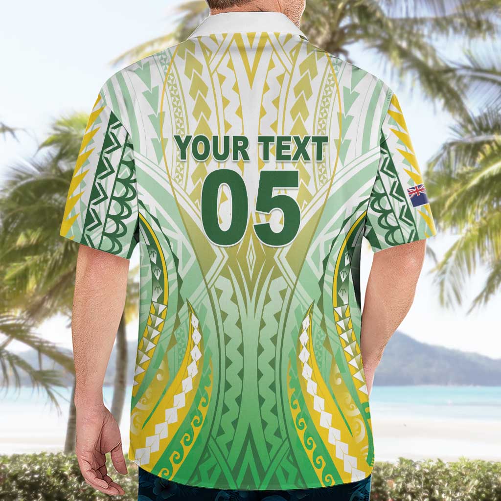 Custom Cook Islands Rugby Hawaiian Shirt Unique Style White Version LT05 - Polynesian Pride