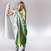 Cook Islands Rugby Hooded Blanket Unique Style White Version LT05 - Polynesian Pride