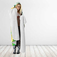 Cook Islands Rugby Hooded Blanket Unique Style White Version LT05 - Polynesian Pride