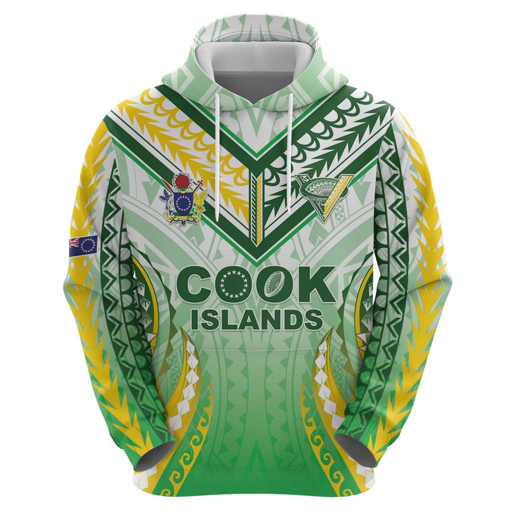 Custom Cook Islands Rugby Hoodie Unique Style White Version LT05 - Polynesian Pride