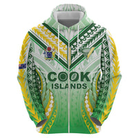 Custom Cook Islands Rugby Hoodie Unique Style White Version LT05 - Polynesian Pride