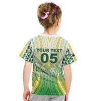 Custom Cook Islands Rugby Kid T Shirt Unique Style White Version LT05 - Polynesian Pride